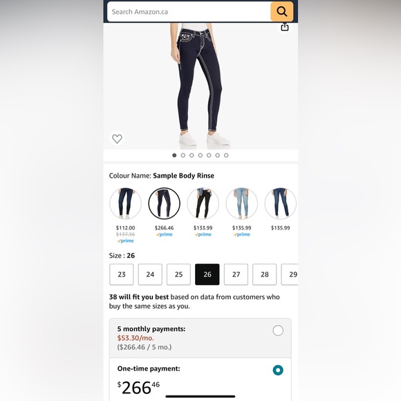 **NWT** True Religion Jennie High Rise Super Skinny Jeans - Picture 8 of 8